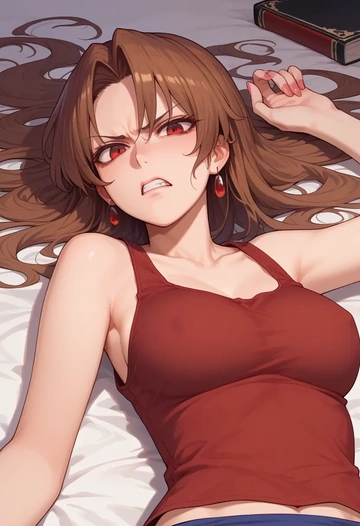 touhou,imaizumi_kagerou,tank top,mesh,cycling shorts  - AI generated anime art