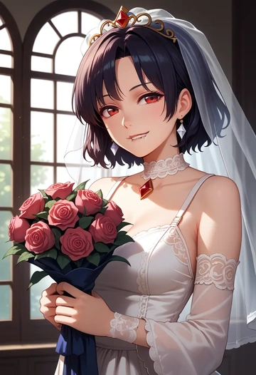 touhou,inaba_tewi,wedding  - AI generated anime art