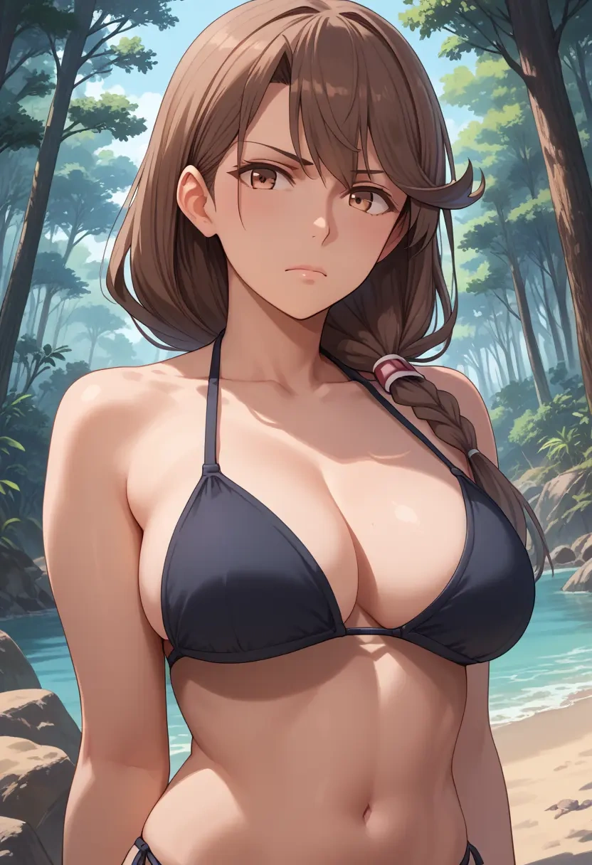 kantai_collection,inazuma_(kancolle),black bikini  - 