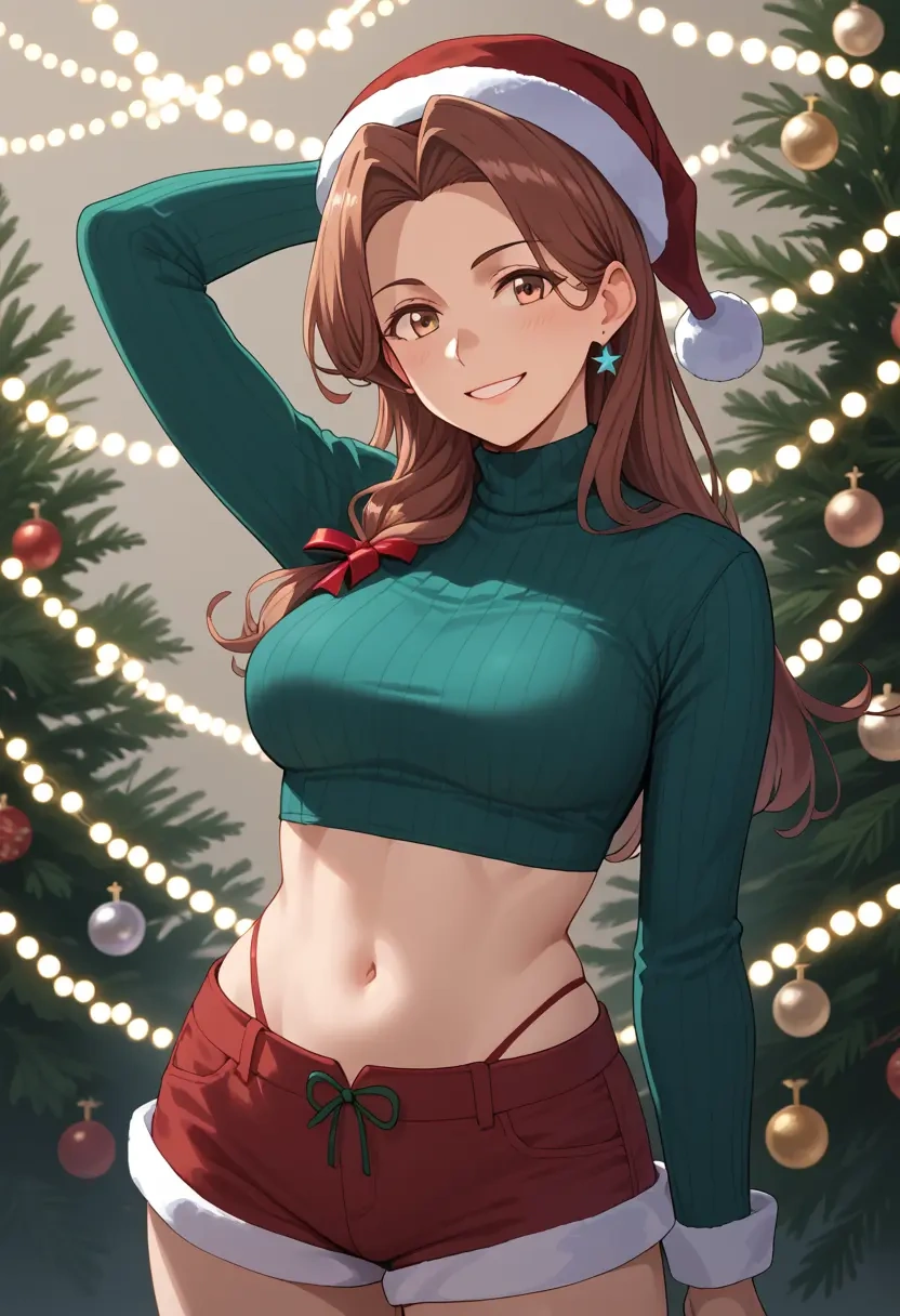 kantai_collection,inazuma_(kancolle),Christmas,red velvet shorts  - 