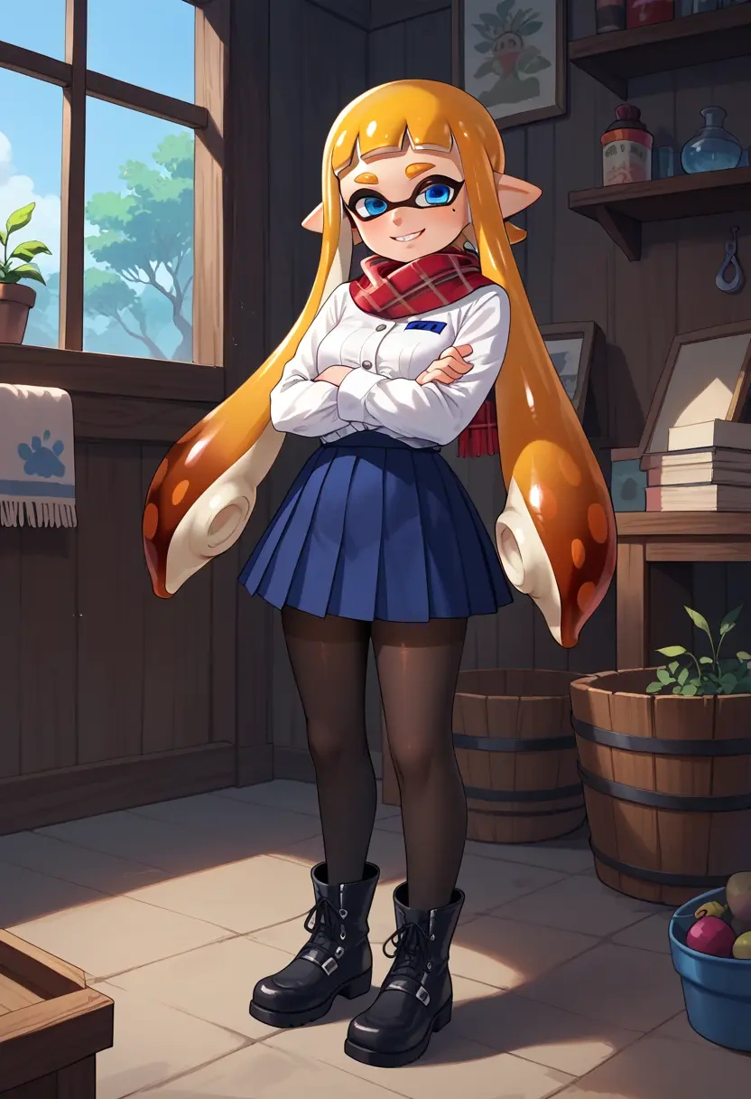 splatoon_(series),inkling,winter,student uniform,fur-trimmed coat  - 