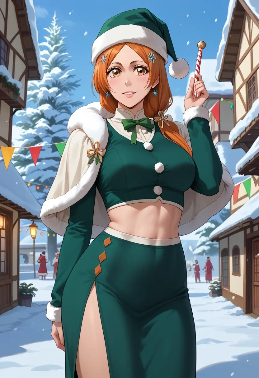 bleach,inoue_orihime,Christmas,dress  - 