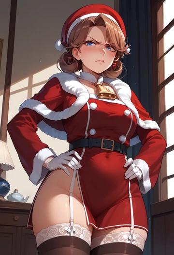 kantai_collection,intrepid_(kancolle),Christmas,sexy, stockings,  - AI generated anime art