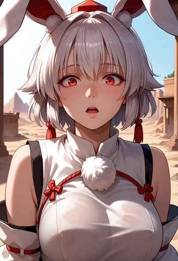 touhou,inubashiri_momiji,bunny girl, sexy  - AI generated anime art