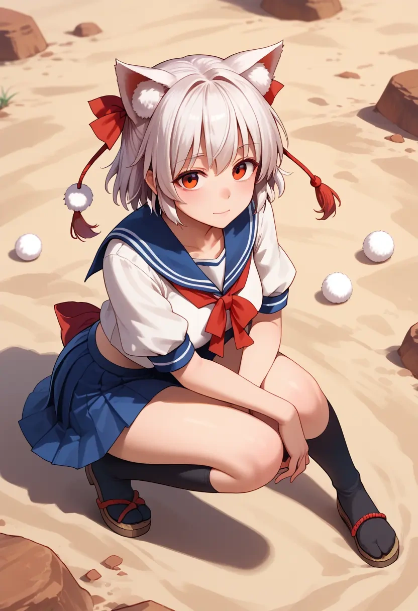 touhou,inubashiri_momiji,sailor, uniform  - 