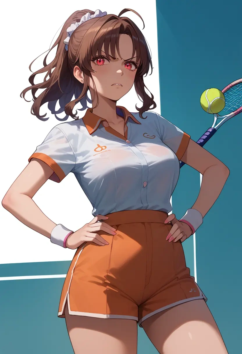 nijisanji,inui_toko,tennis polo,skort  - 