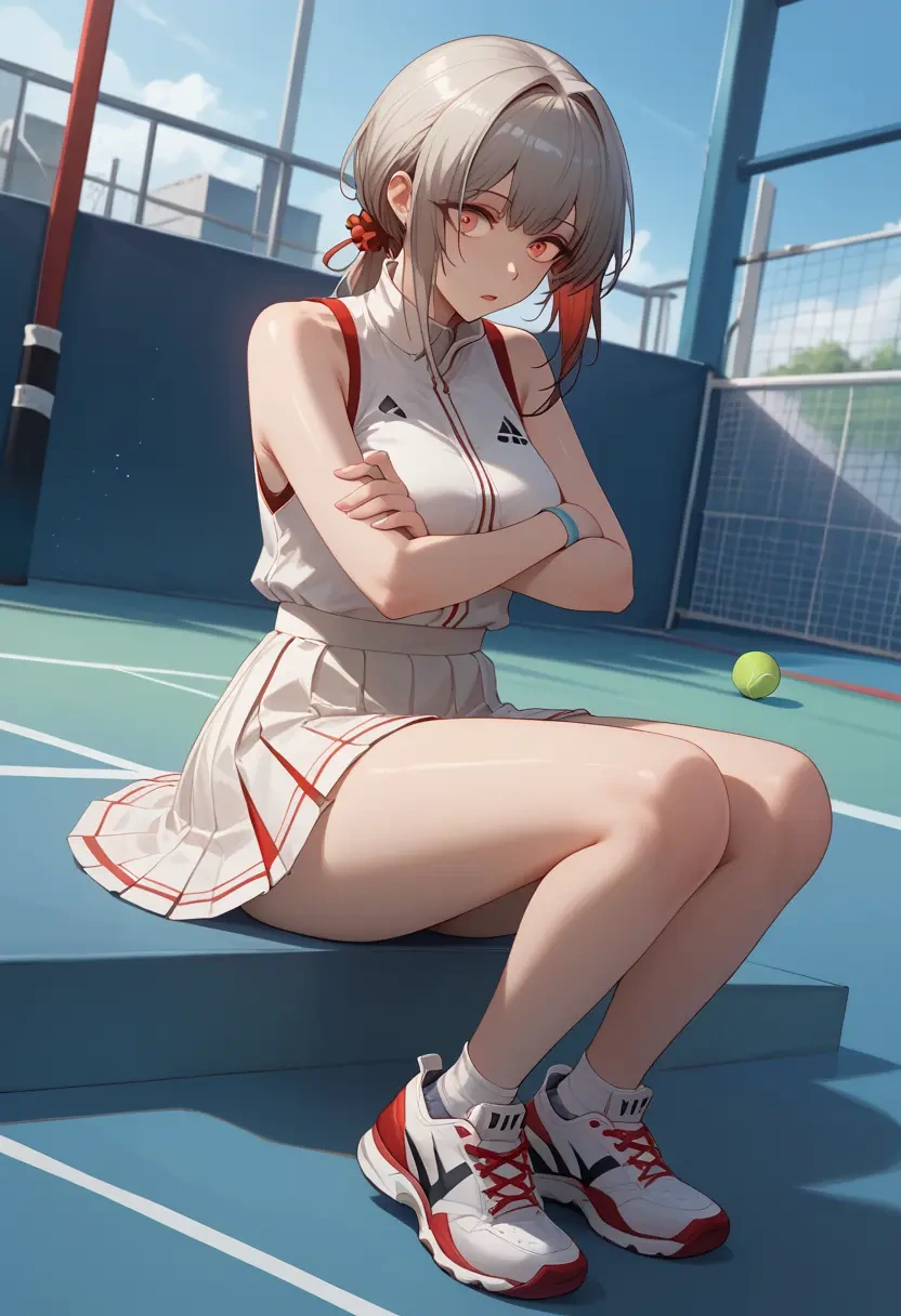 arknights,irene_(arknights),tennis skirt  - 