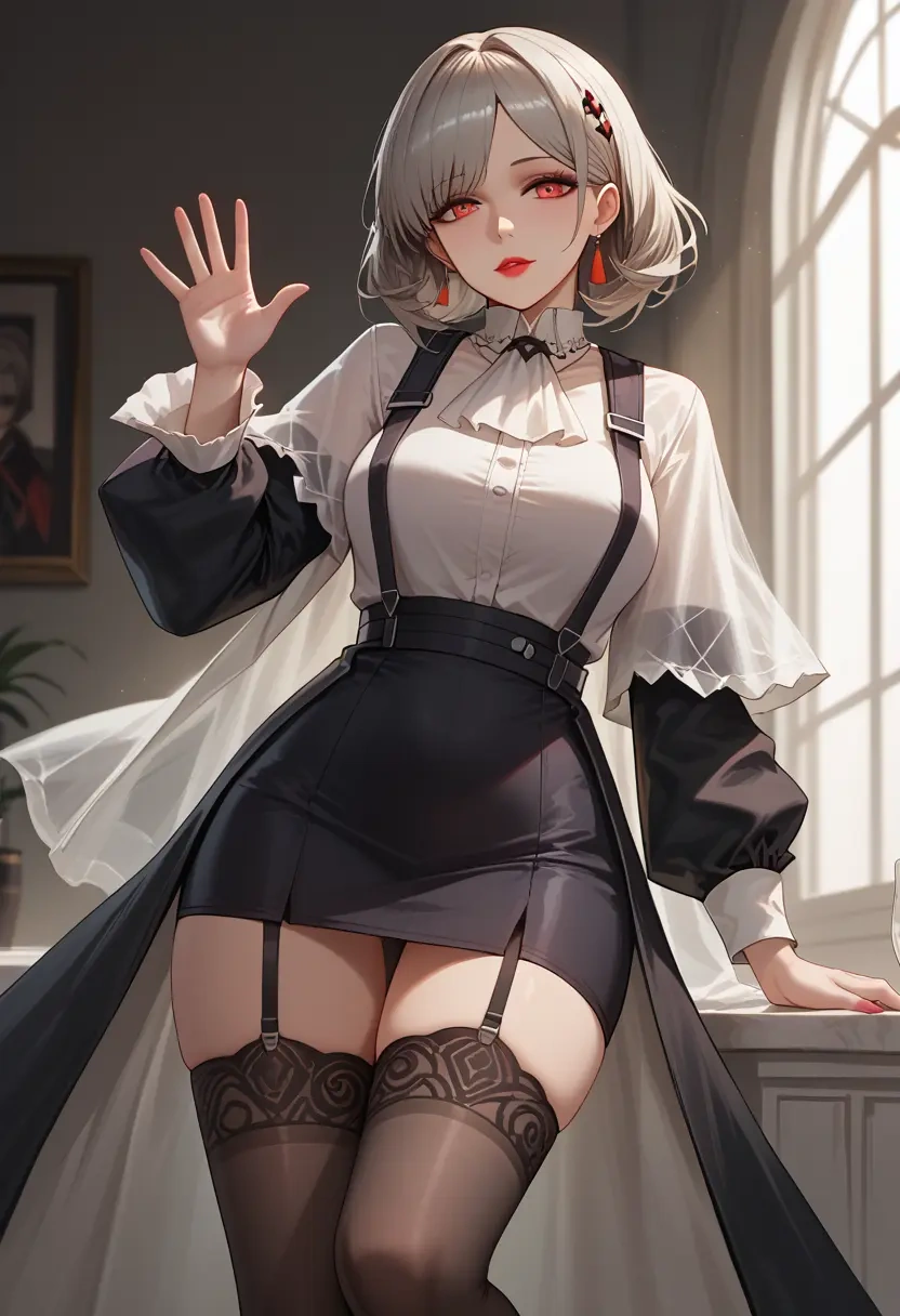 arknights,irene_(arknights),secretary,stockings  - 