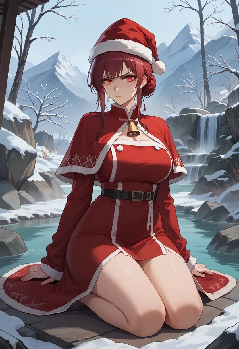 arknights,irene_(arknights),Christmas,red velvet dress  - 