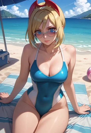 pokemon,irida_(pokemon),swimsuit,sexy  - AI generated anime art