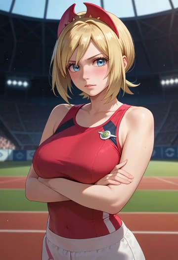 pokemon,irida_(pokemon),athletic  - AI generated anime art