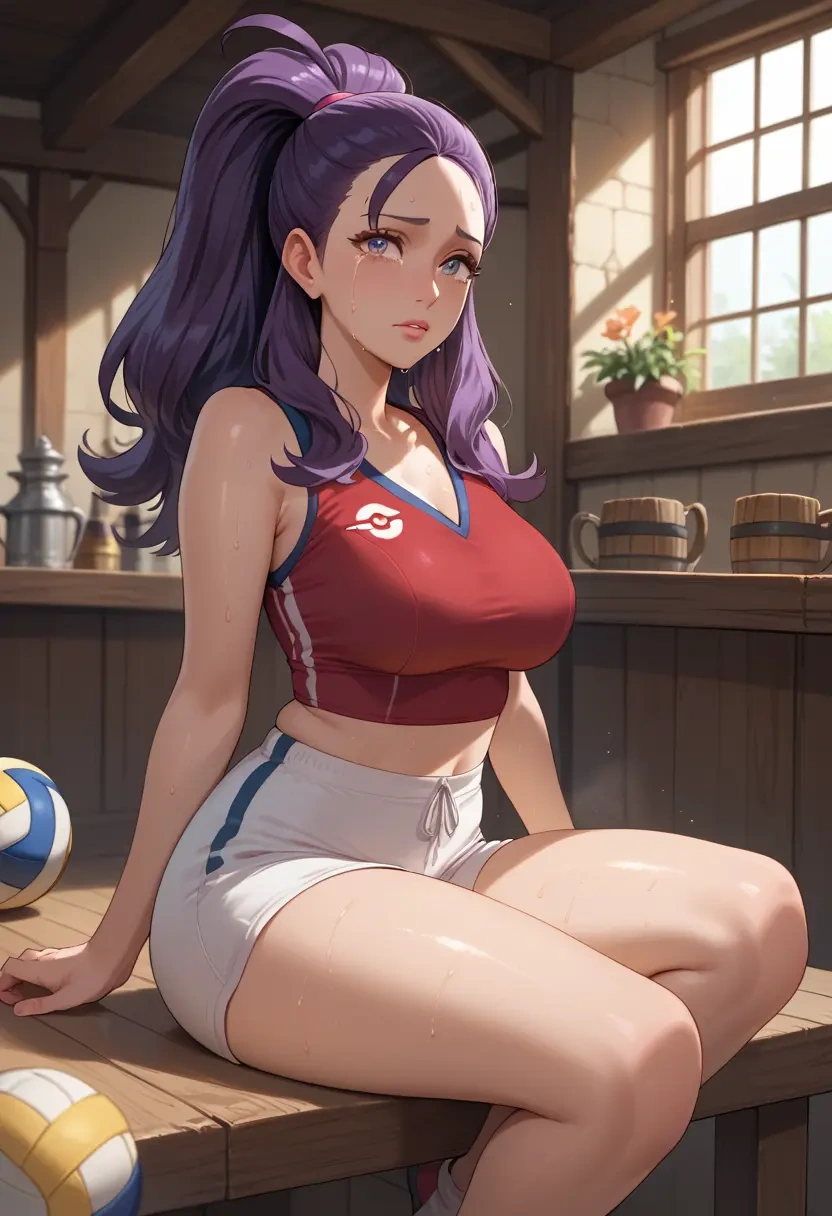 pokemon,iris_(pokemon),volleyball uniform  - 