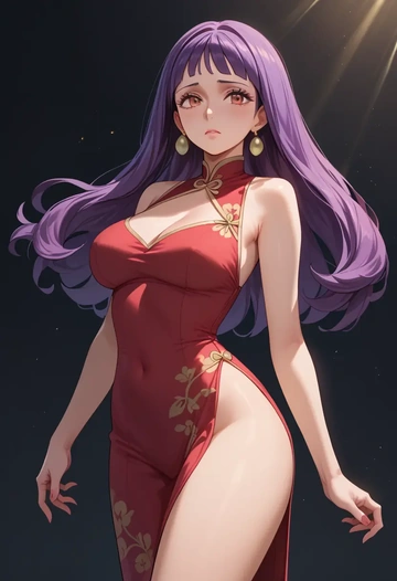 pokemon,iris_(pokemon),qipao  - AI generated anime art