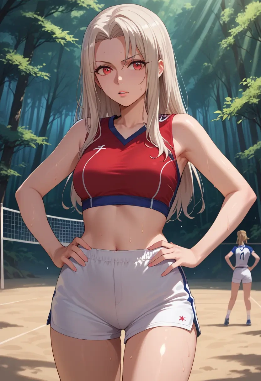 fate_(series),irisviel_von_einzbern,volleyball uniform  - 