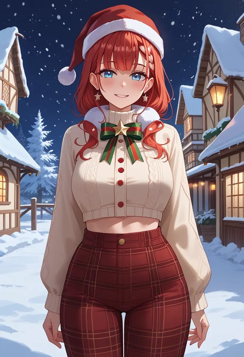 hololive,irys_(hololive),Christmas,plaid trousers  - 