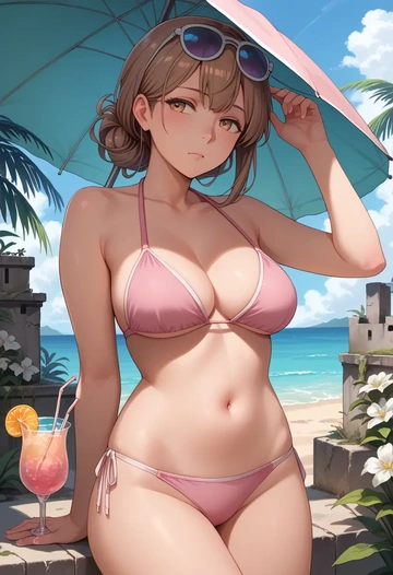 kantai_collection,ise_(kancolle),bikini  - AI generated anime art