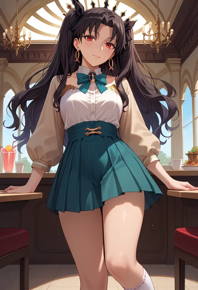 fate_(series),ishtar_(fate),spring,student uniform,blouse  - 