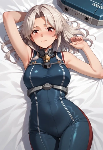 kantai_collection,isokaze_(kancolle),jumpsuit,sleeveless,flare pants  - AI generated anime art