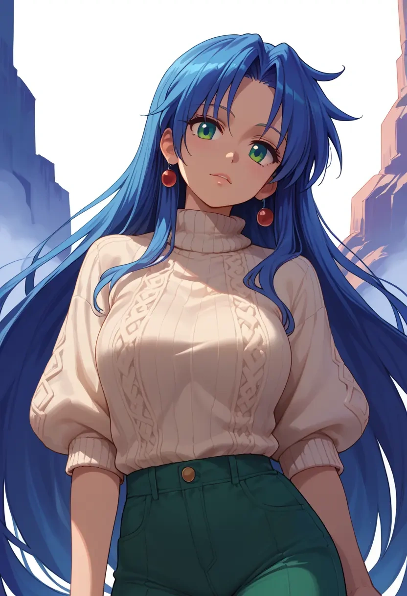 lucky_star,izumi_konata,sweater  - 