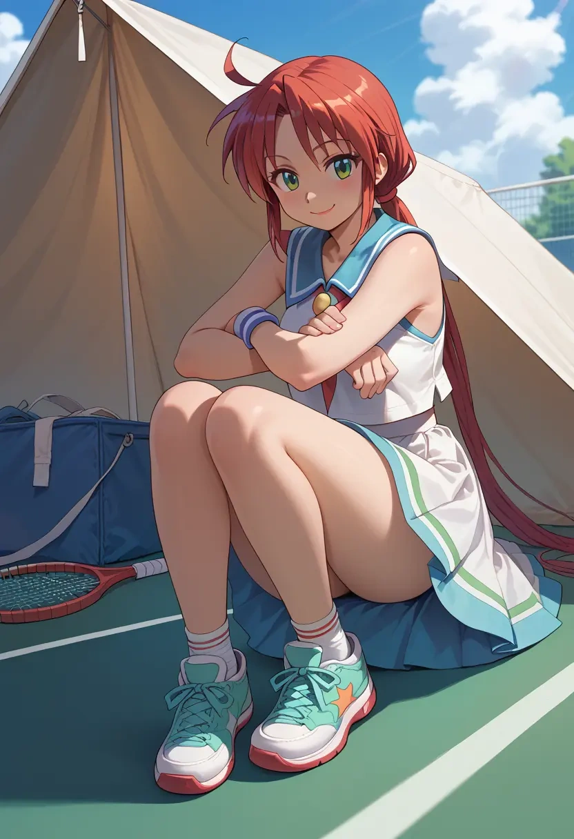 lucky_star,izumi_konata,tennis skirt  - 