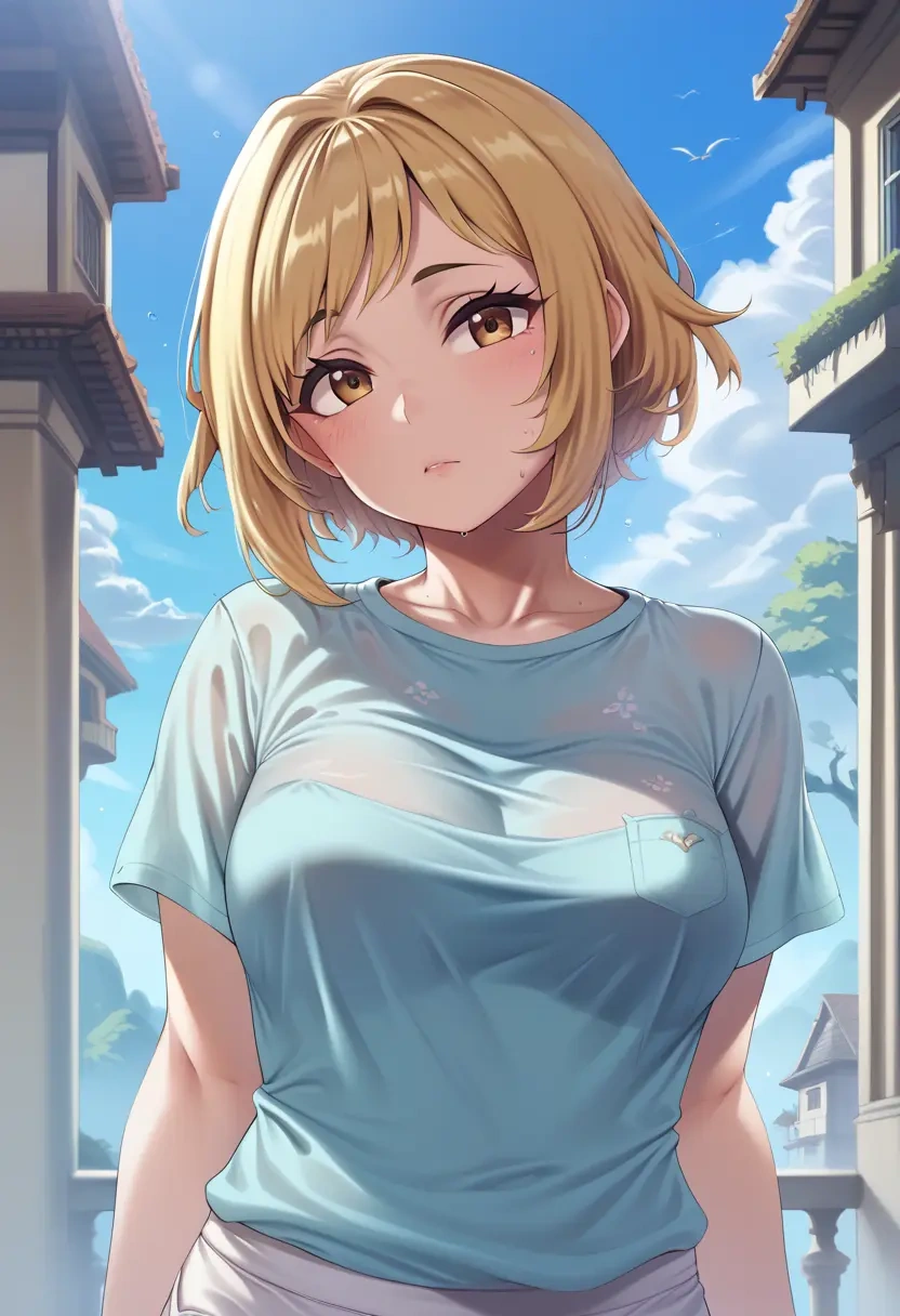 idolmaster,izumi_mei,running shirt,shorts,sneakers  - 