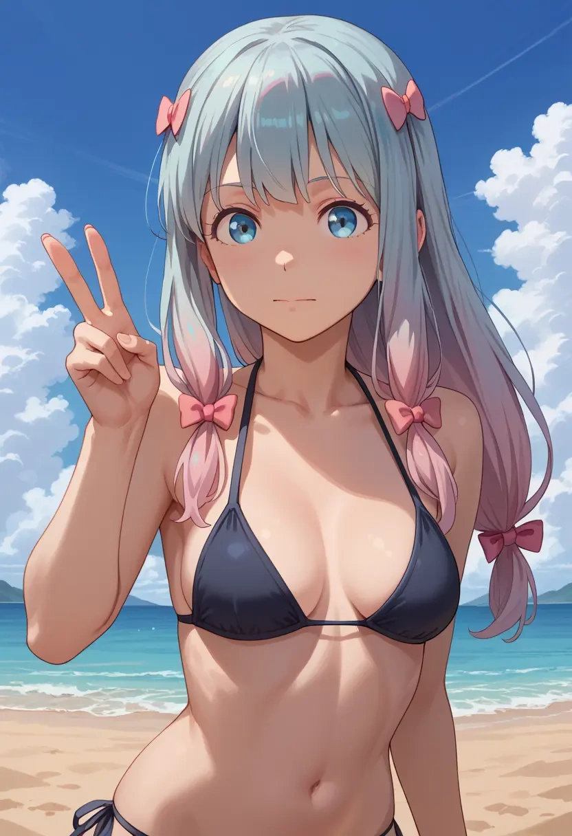 eromanga_sensei,izumi_sagiri,black bikini  - 