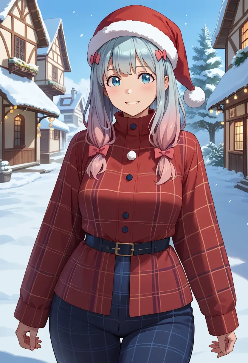 eromanga_sensei,izumi_sagiri,Christmas,plaid trousers  - 