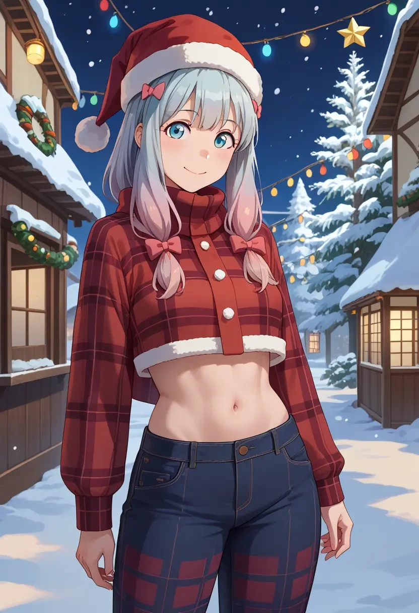 eromanga_sensei,izumi_sagiri,Christmas,plaid trousers  - 