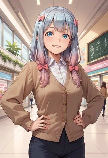 eromanga_sensei,izumi_sagiri,teacher, sweater  - AI generated anime art