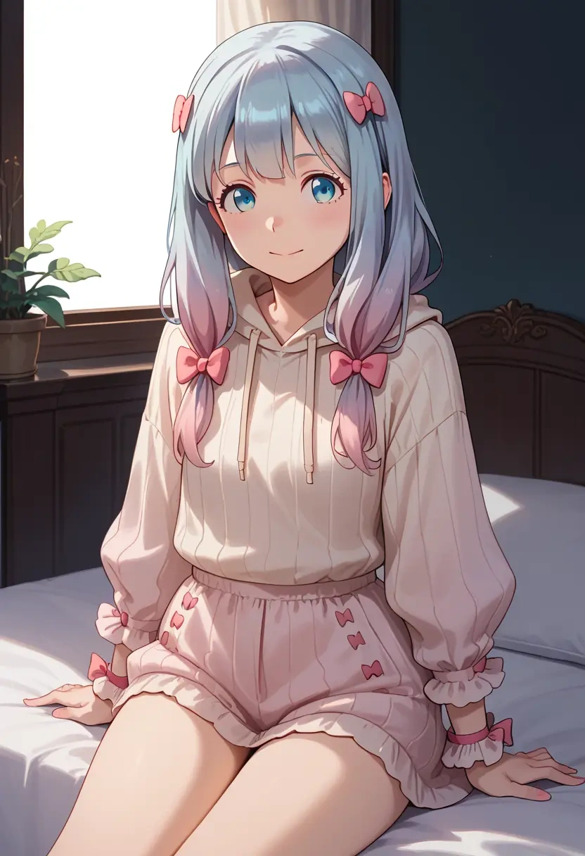 eromanga_sensei,izumi_sagiri,hoodie,cropped,high-waisted joggers  - 