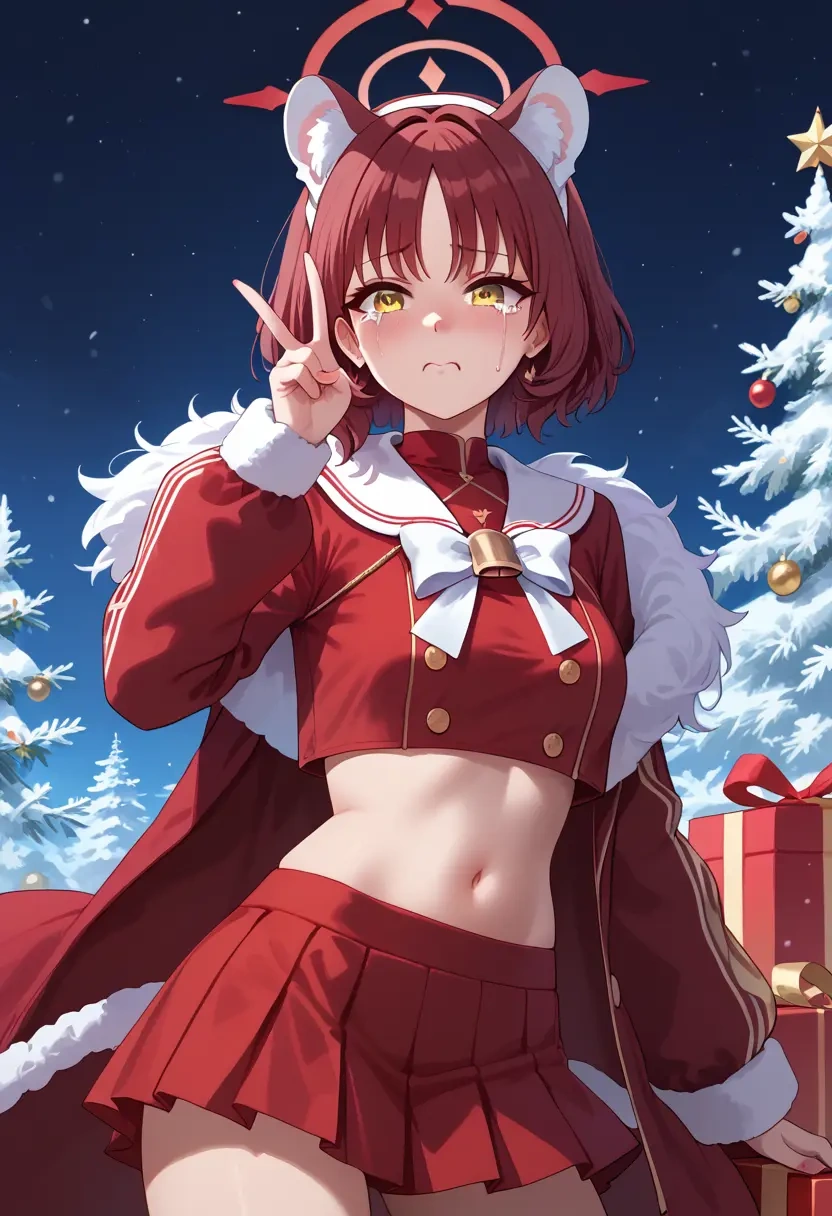 blue_archive,izuna_(blue_archive),Christmas,skirt  - 