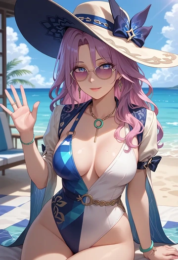 star rail,jade,swimsuit,sexy  - AI generated anime art