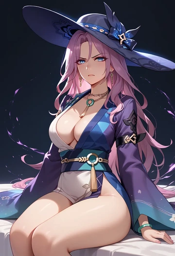 star rail,jade,kimono,sexy  - AI generated anime art