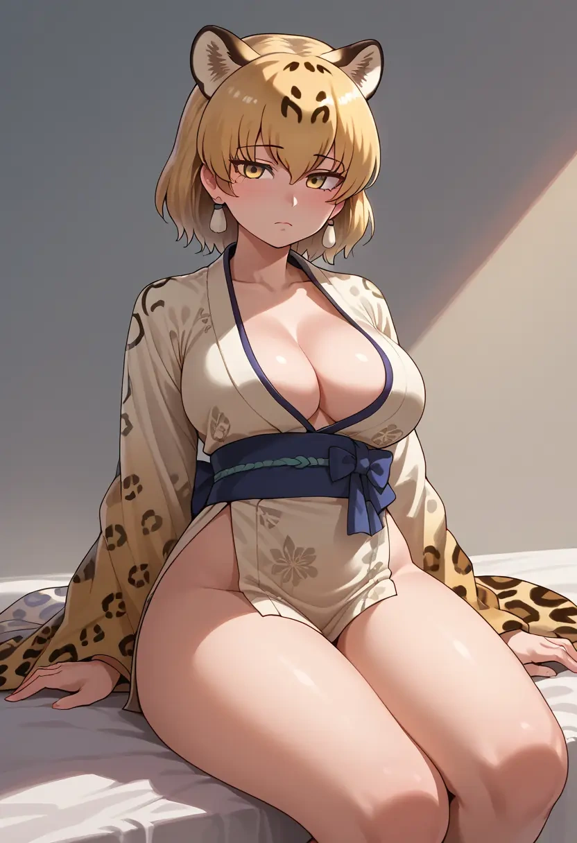 kemono_friends,jaguar_(kemono_friends),kimono,sexy  - 