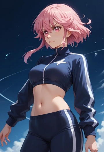 kill_la_kill,jakuzure_nonon,athletic,track suit  - AI generated anime art