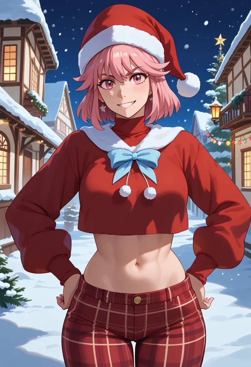 kill_la_kill,jakuzure_nonon,Christmas,plaid trousers  - 