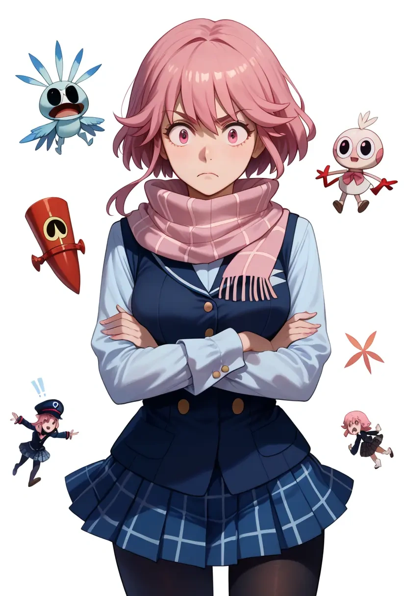 kill_la_kill,jakuzure_nonon,winter,student uniform,vest  - 