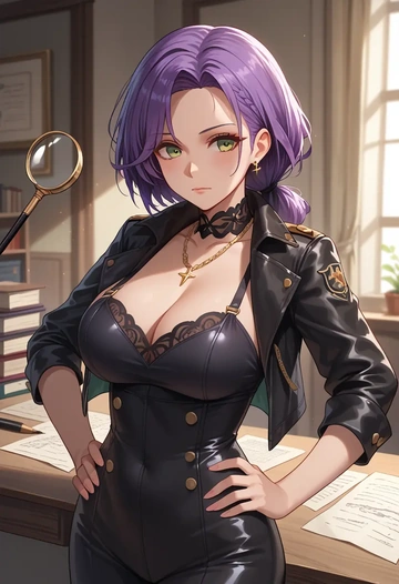 azur_lane,javelin_(azur_lane),detective  - AI generated anime art