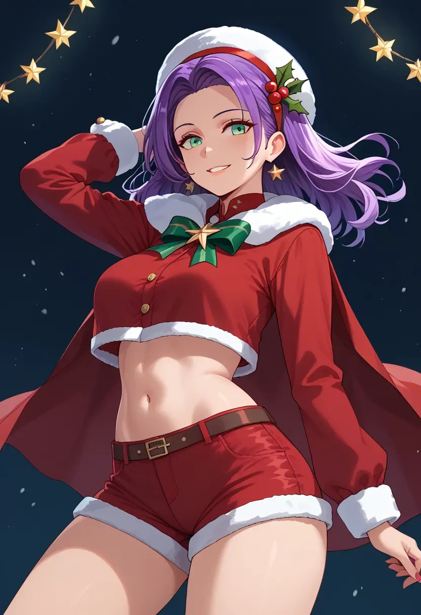 azur_lane,javelin_(azur_lane),Christmas,red velvet shorts  - 