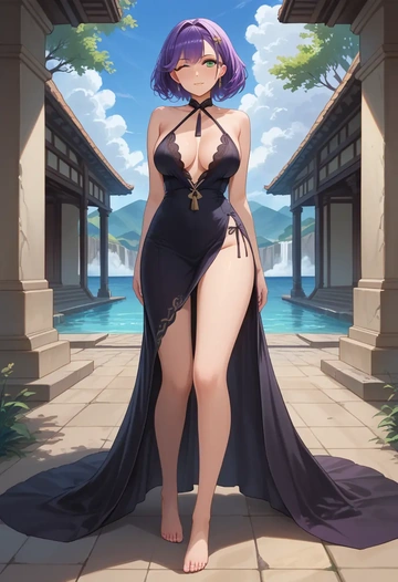 azur_lane,javelin_(azur_lane),nightdress  - AI generated anime art