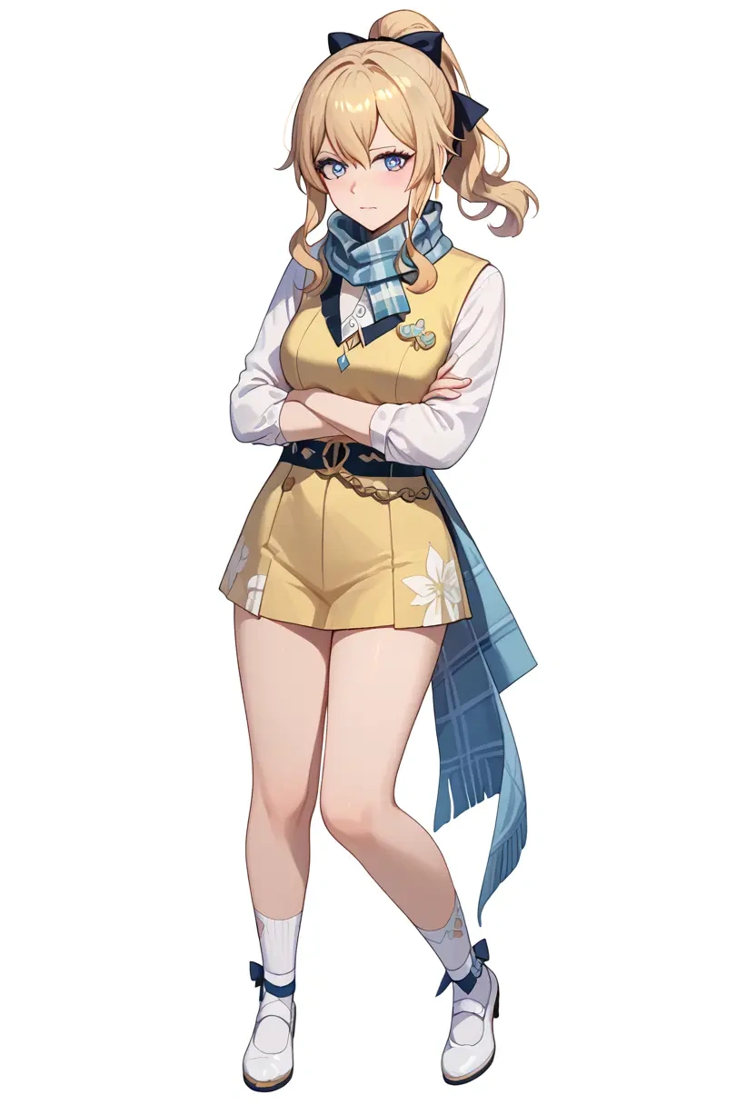 genshin impact,jean_(genshin_impact),spring,student uniform,vest  - 