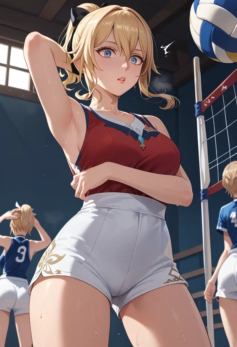 genshin impact,jean_(genshin_impact),volleyball uniform  - 