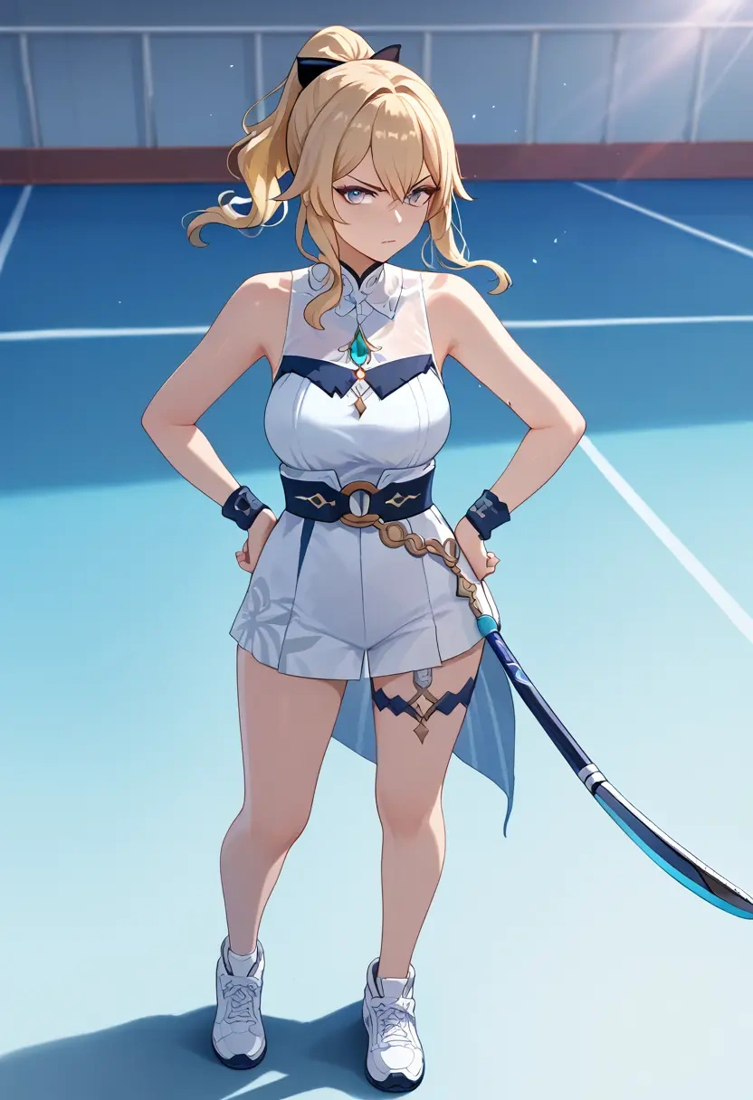 genshin impact,jean_(genshin_impact),tennis skirt  - 