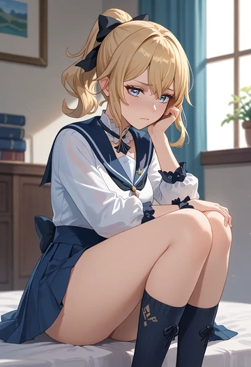 genshin impact,jean_(genshin_impact),sailor, uniform  - AI generated anime art