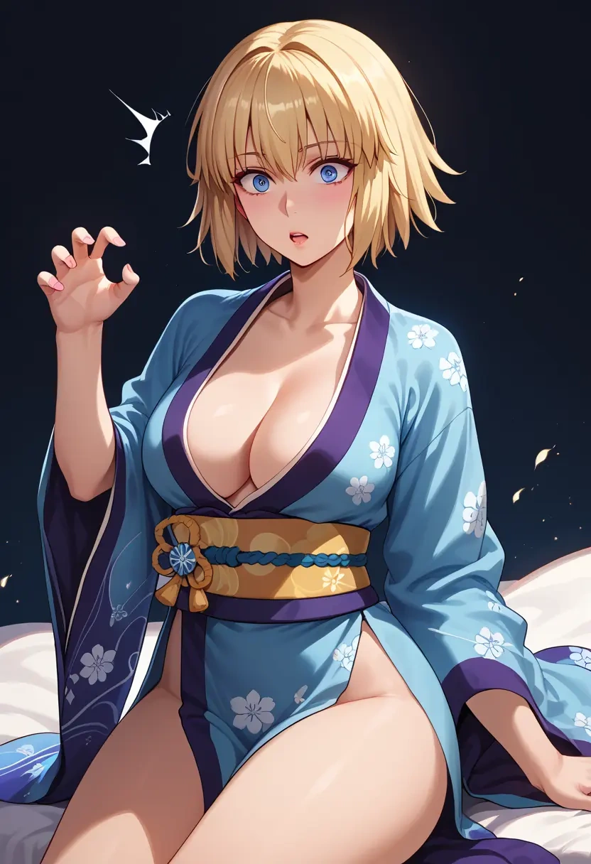 fate_(series),jeanne_d'arc_(fate),kimono,sexy  - 