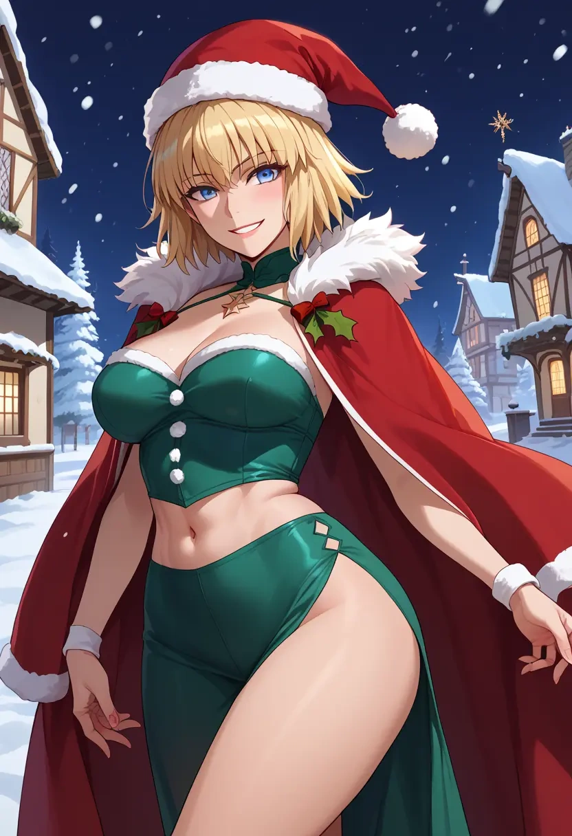 fate_(series),jeanne_d'arc_(fate),Christmas,dress  - 