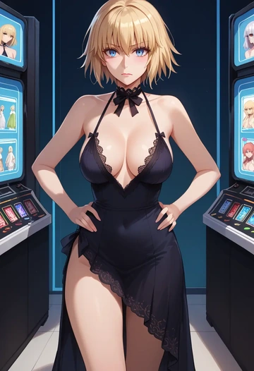 fate_(series),jeanne_d'arc_(fate),nightdress  - AI generated anime art