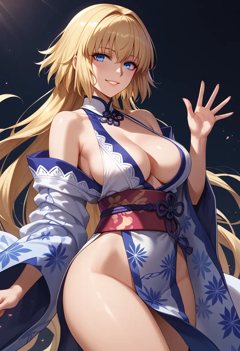 fate_(series),jeanne_d'arc_(ruler)_(fate),kimono,sexy  - 