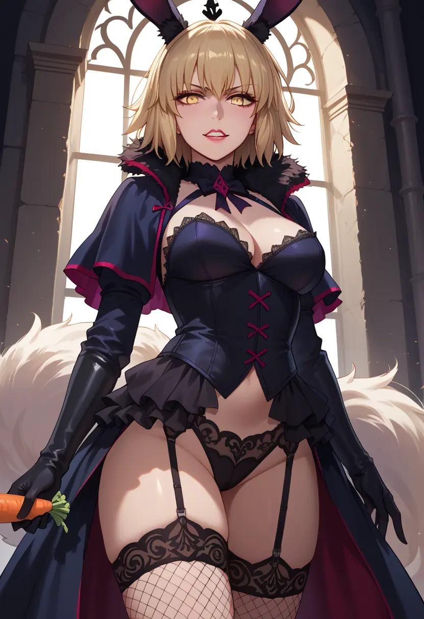 fate_(series),jeanne_d'arc_alter_(avenger)_(fate),bunny girl, sexy,stockings  - 