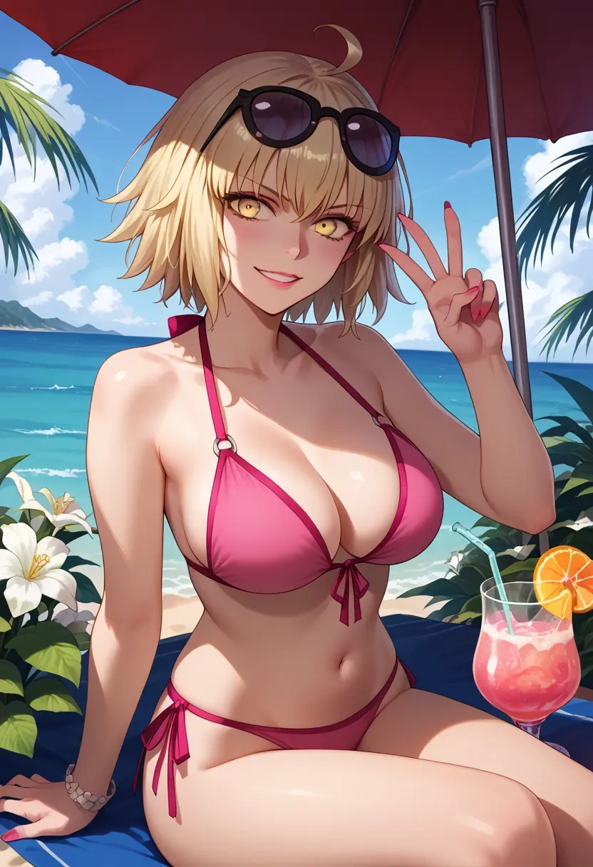 fate_(series),jeanne_d'arc_alter_(avenger)_(fate),bikini  - 